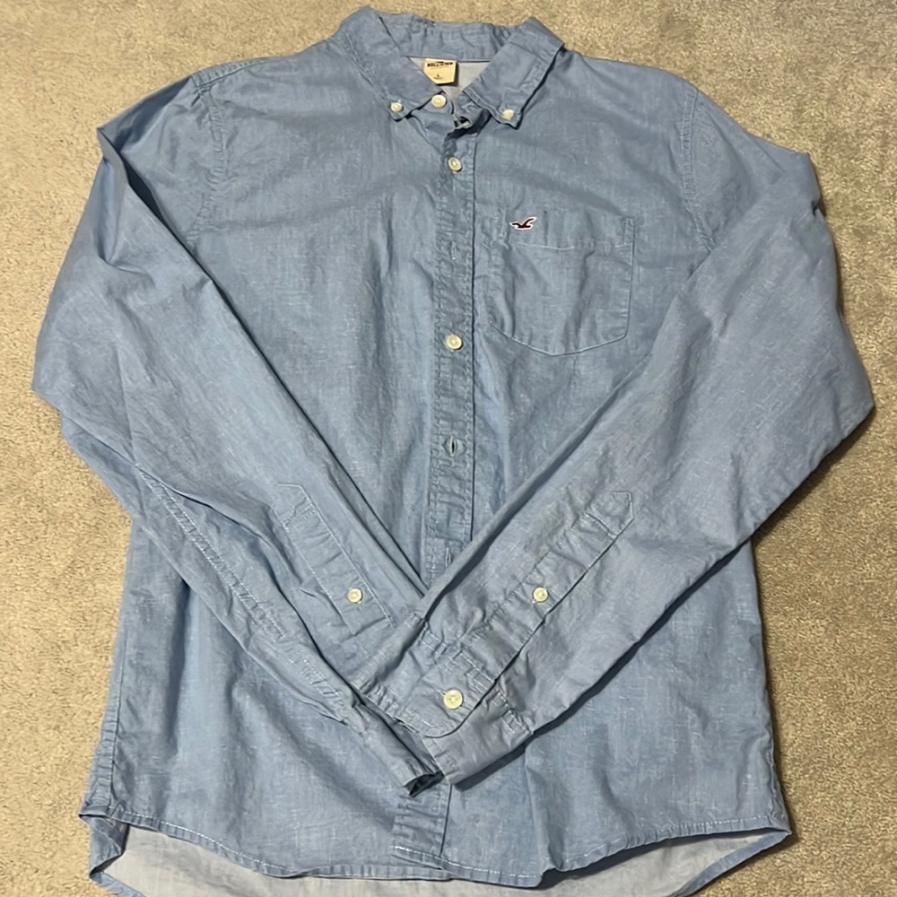 Hollister Long-Sleeve Button-Up With Pocket